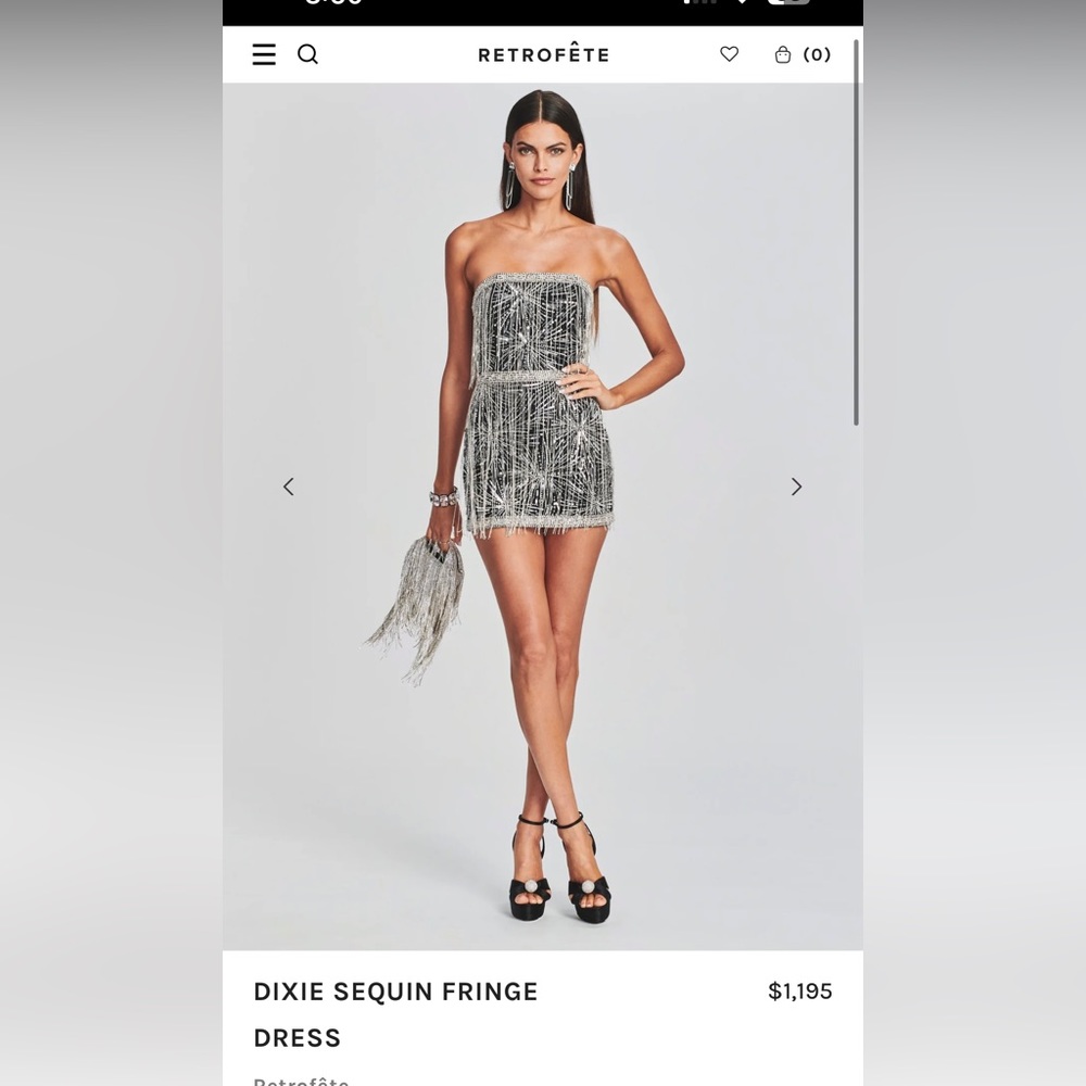 Retrofete Dixie fringe dress